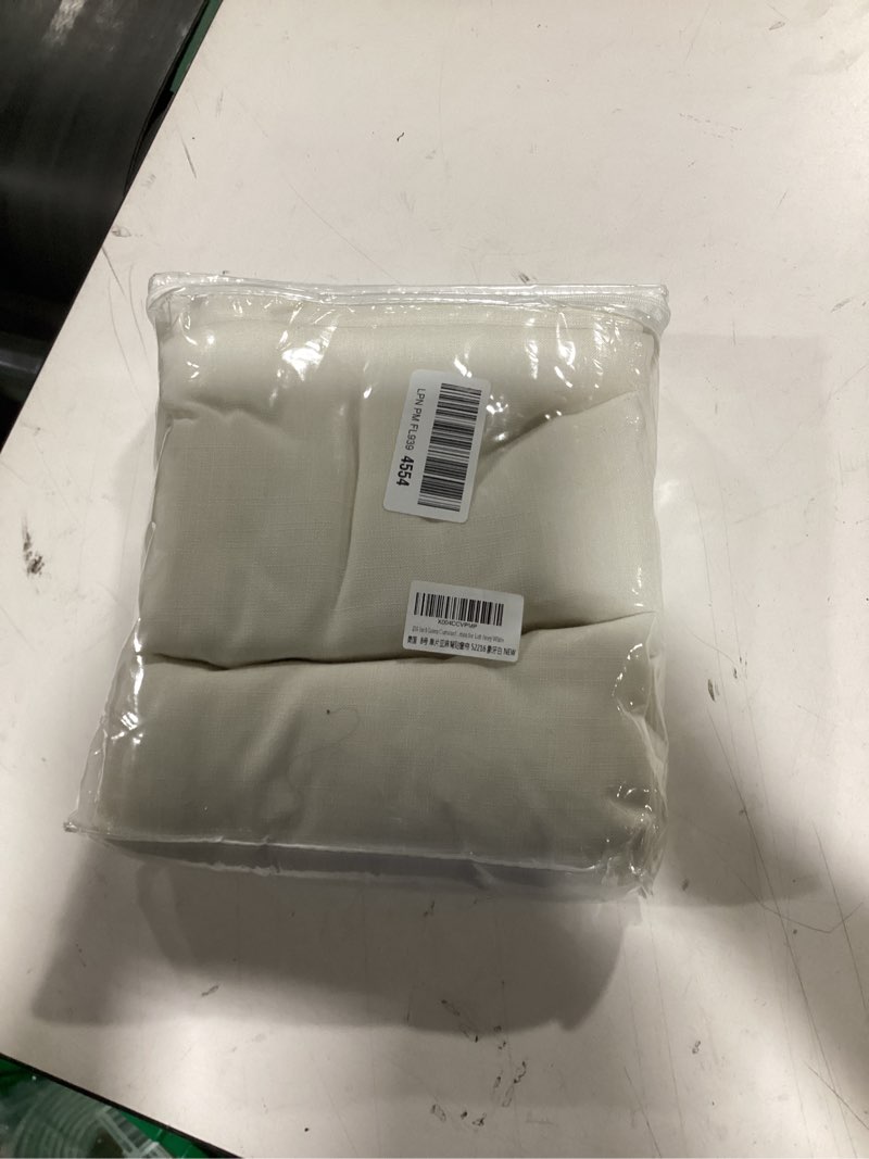Condition photo showing Good Condition for 216 inch linen curtains for ceiling to floor living room curtains 1 panel back tab custom curtain light filter extra long 2 story large window curtain for loft ivory white 52"w x 216"l (pack of 1) ivory white