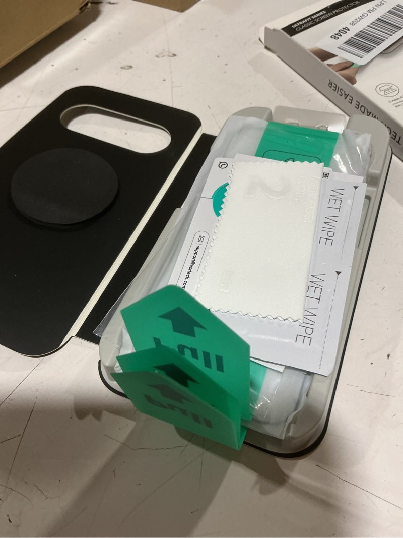 Condition photo showing New/Like New for esr 3 pack for iphone air screen protector, military-grade shatterproof, 9h hardness, full coverage tempered glass for iphone 17 air screen protector with ultra fit tray iphone air 6.5 inch