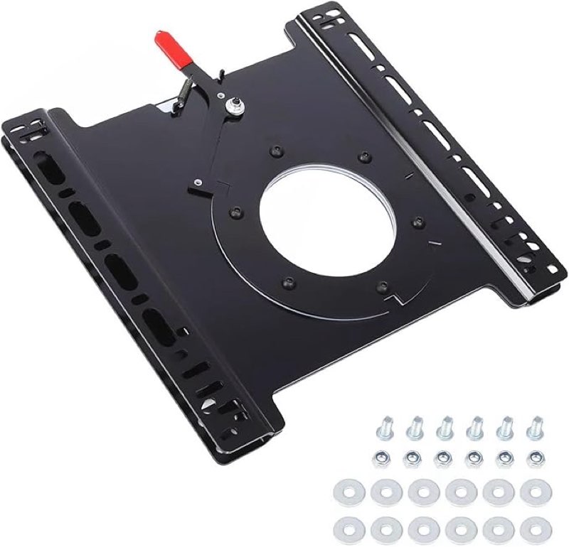 Swivel Seat Mount, 360° Rotation Driver Side Seat Swivel, Heavy Duty Rust Proof Seat Swivel Base Mount Plate Fit for Transit Sprinter Promaster, Enhance Your Seating Comfort