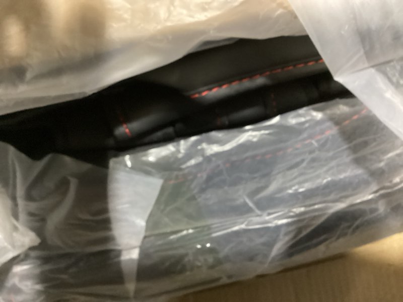 Condition photo showing Good Condition for grand highlander seat covers for toyota grand highlander 2026 2025 2024 8 seater, full set faux leather car seat cover replacement accessories - second row 40/60 split bench - black red 2024-2026 grand highlander 40/60 split (8) black red