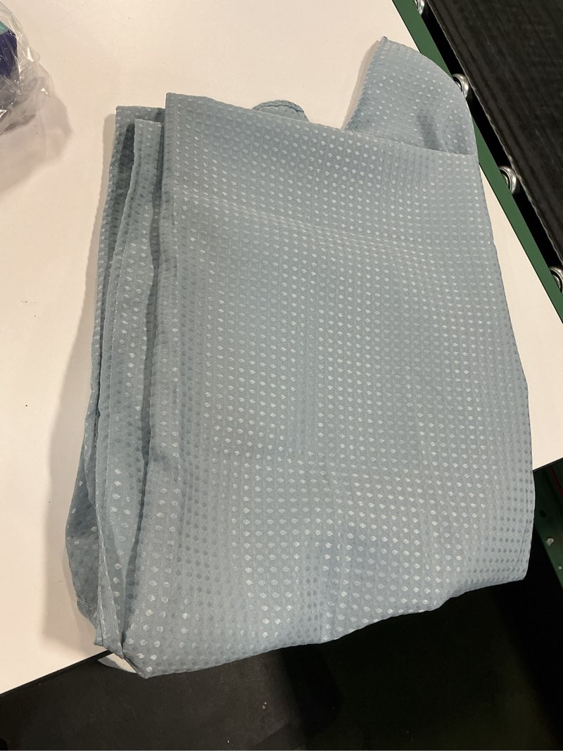 Condition photo showing Good Condition for NICETOWN Vintage Blue Blackout Curtains inches Length for Laundry Room, 1  Panels, Wide, Thermal Insulated Decoration Drapes for Short Window Vintage Blue  (Pack of 1)59” X 66” 