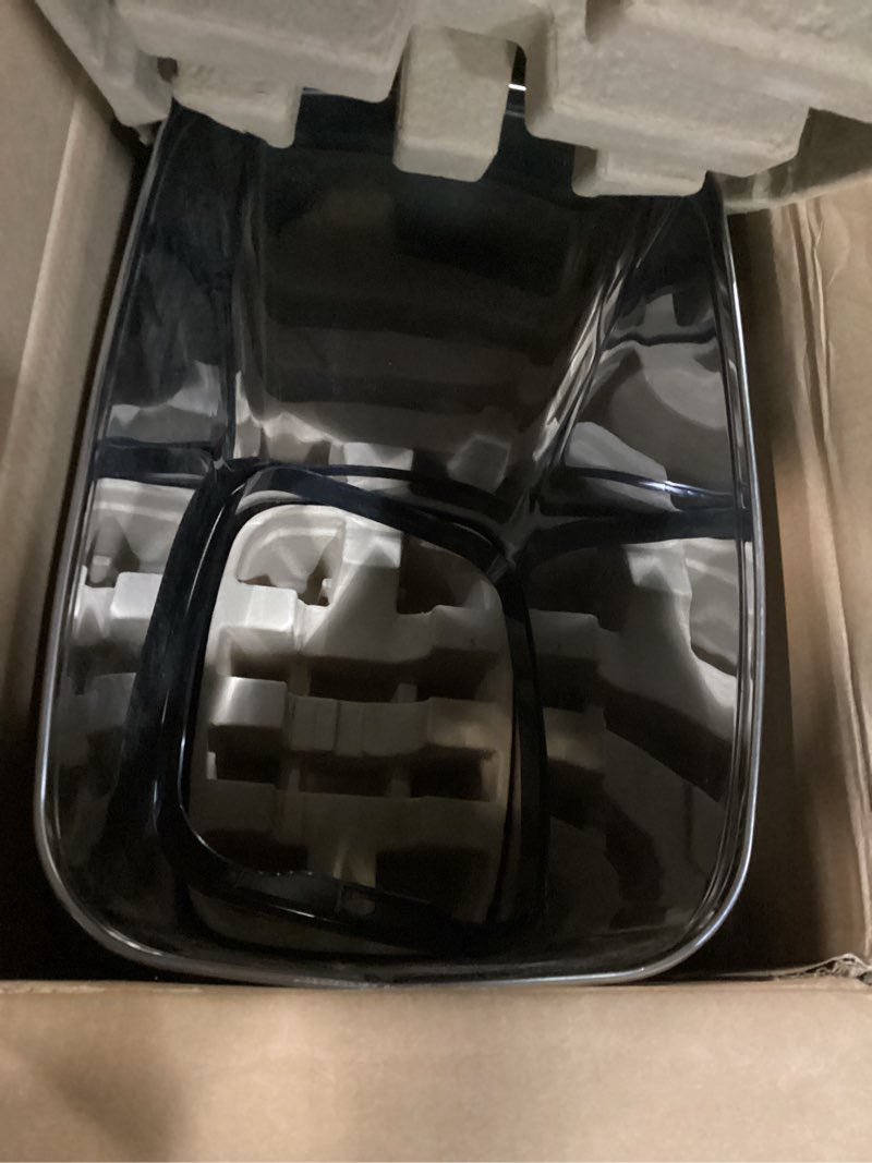 Condition photo showing As Is for ninestars dzt-50-6 the original automatic motion sensor trash can, 13.2 gal. / 50 l., stainless steel