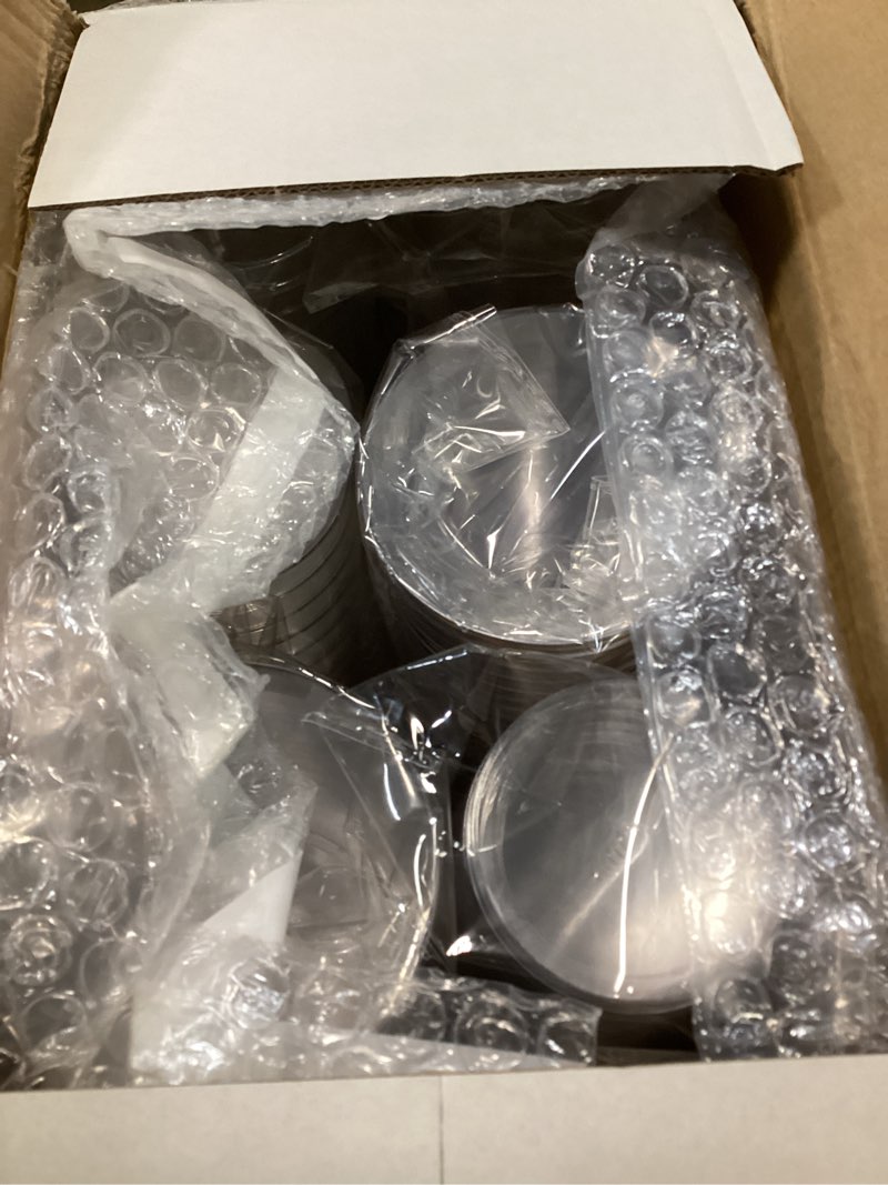 Condition photo showing Good Condition for dayammi 200 pack gold plastic cups 10 oz clear cup gold rimmed disposable wine glasses fancy disposable party cups tumblers drinking cup plastic cocktail glasses gold disposable cups for party wedding a gold