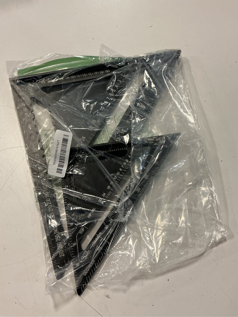 Condition photo showing Good Condition for asnomy 7 inch & 12 inch triangle ruler, black triangle ruler rafter square protractor, high precision aluminum alloy triangle rulers,layout measuring tool for engineer carpenter?metric and imperial? metric and imperial style black