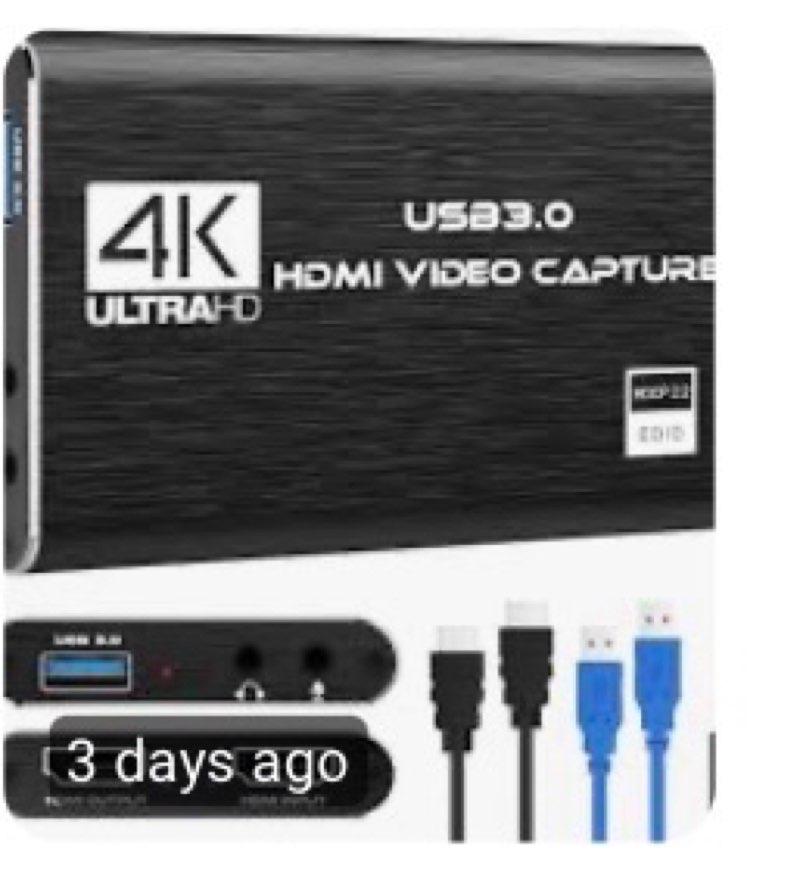 panmax audio video capture card, hdmi to usb3.0 4k full hd 1080p 60fps for ps4, xbox one & xbox 360 game streaming live broadcasting(black)