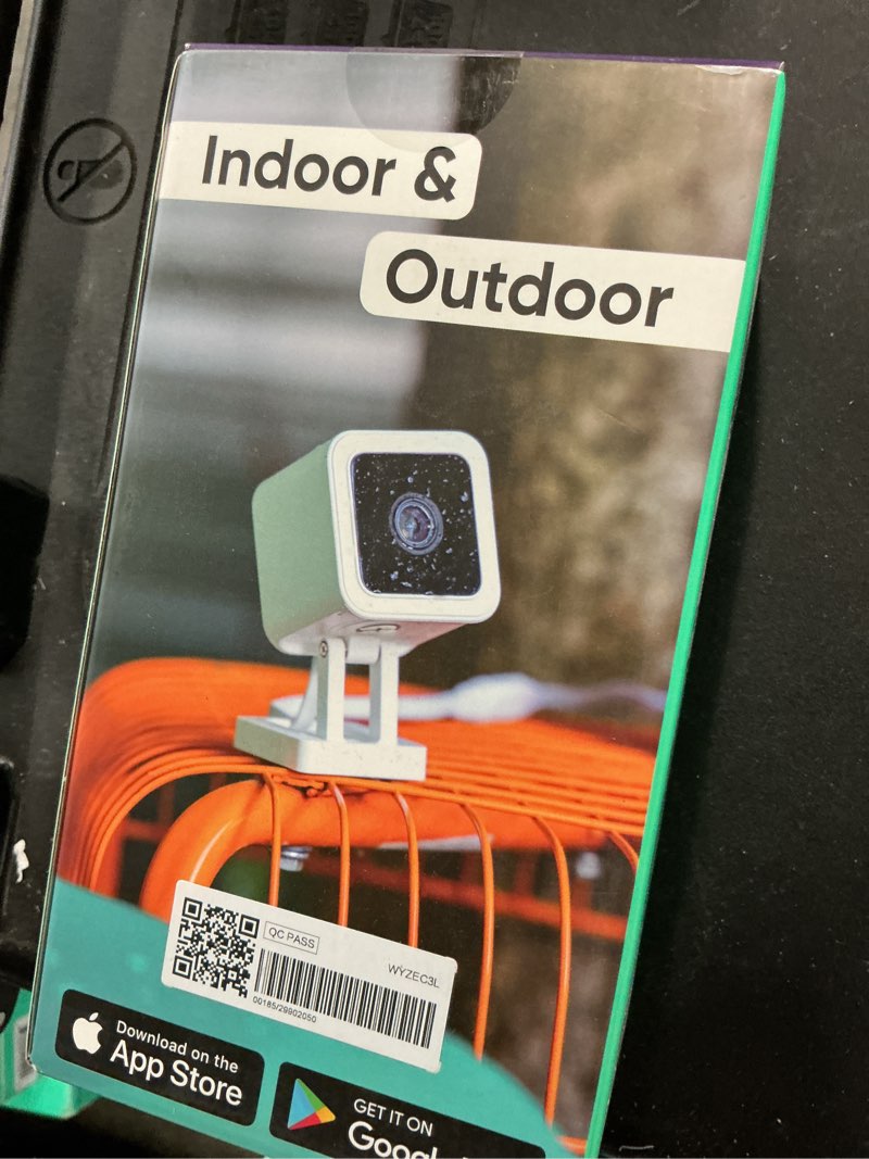 Condition photo showing New/Like New for wyze - cam v3 indoor/outdoor wired 1080p hd security camera - white