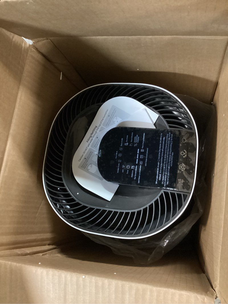 Condition photo showing As Is for DREO Smart Evaporative Humidifier Large Room up to 1000ft², 800ml/h High Output Air Humidifiers for Bedroom, 10L, 50H Long Runtime with Precise Humidification for Plants, Home, Office, White, HHM774S
