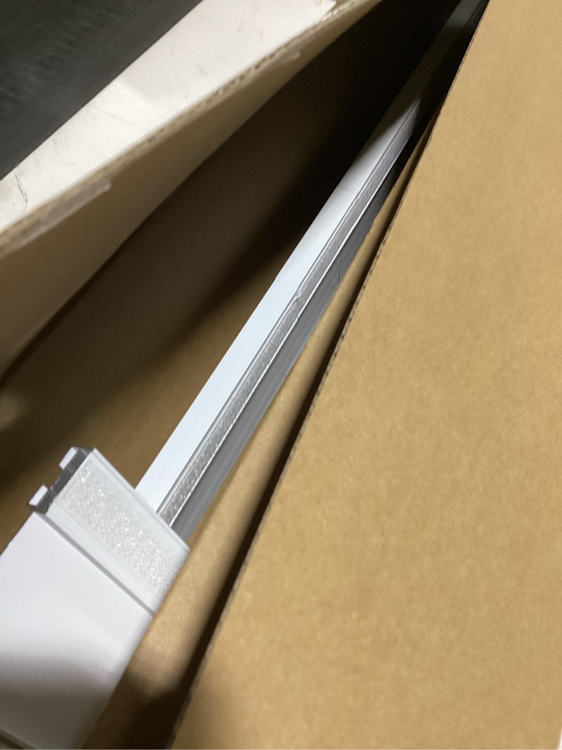 Condition photo showing Good Condition for Adjustable Panel Track Blinds Light Filtering Vertical Blinds with Valance, Room Dividers, Retractable Track from 42" to 74" W, Trimmable Panel Up to 96" H (Linen Beige) Dimout - Linen Beige 74"W x 96"H