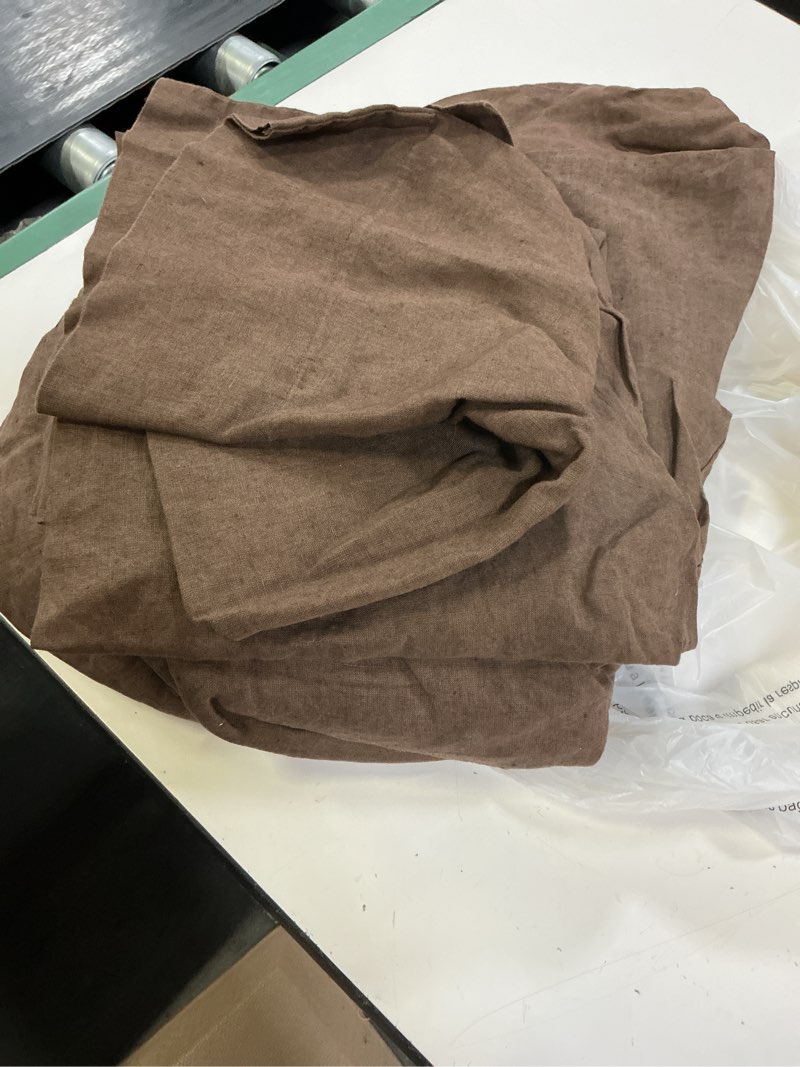 Condition photo showing Good Condition for european linen duvet cover, full/queen, espresso