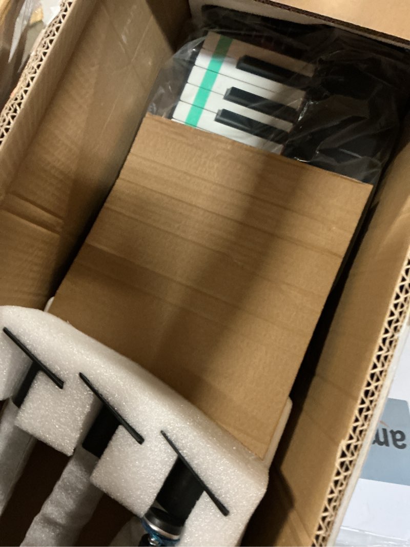 Condition photo showing New/Like New for digital piano 88 key semi weighted keyboard,full-size electric piano for beginners,with sheet music stand,pedal,power adapter,headphone mode,usb-midi (matte black)