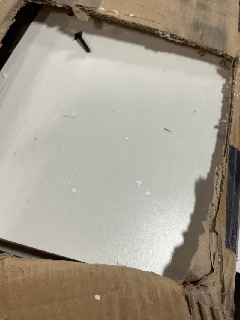 Condition photo showing As Is for furinno luder 5-cube no tool assembly open shelf, white white 5-cube no tool