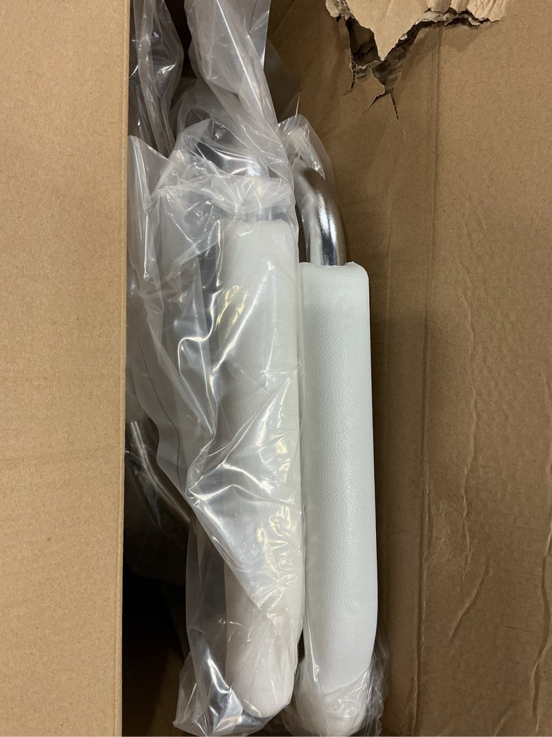 Condition photo showing Good Condition for DMI Rolling Shower Chair, Commode, Transport Chair, FSA Eligible, Rolling Bathroom Wheelchair for Handicap, Elderly, Injured or Disabled, 250 Lb. Weight Capacity, Aluminum Frame, White