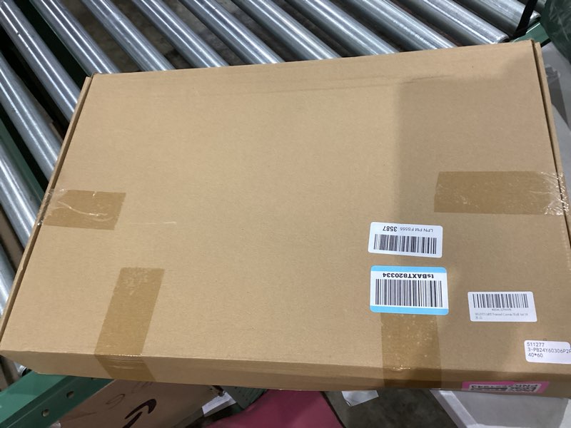 Condition photo showing New/Like New for SIGNINART Large Pine Tree Framed Canvas Wall Art Set, Foggy Forest Landscape Wall Decor, Modern Beige Nature Artwork, Misty Forest Wall Painting for Living Room, Bedroom,Office 16 x24 x3 Beige 16L" x 24W"