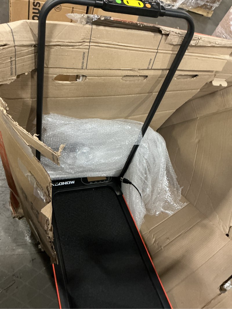 Condition photo showing As Is for REVIEW (2026): Abonow 3-in-1 Foldable Treadmill