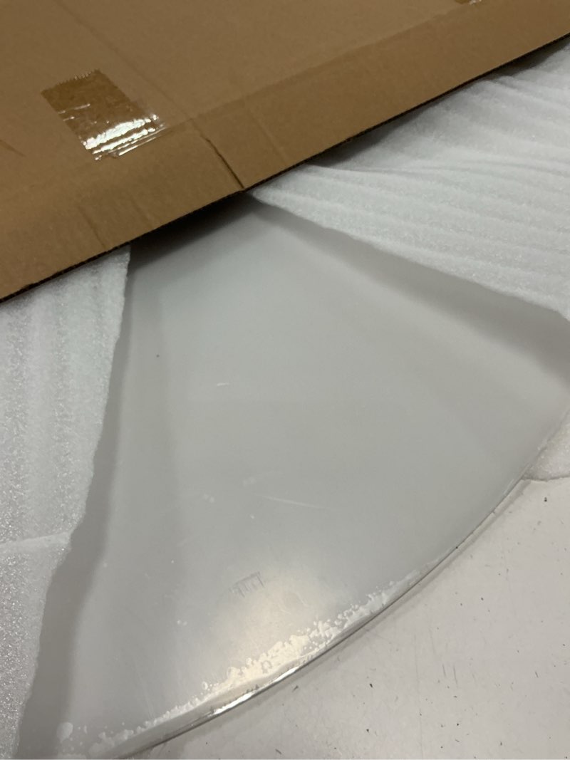 Condition photo showing Good Condition for basement window well covers outside, heavy-duty egress window well cover clear, all-weather against debris, uv resistant, tear-resistant, waterproof, windproof (only cover)40" x 16" 40*16