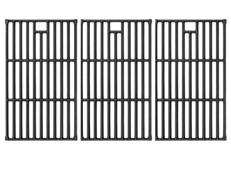 Hisencn Cooking Grates for Monument Grills 24367 35633 17842, Cast Iron Grates for Dyna Glo DGE530SSP DGE530SSP-D BGE530PSP DGF530SRP DGE530SSP-1, Replacement Parts for Monument Grills, 3 Pack
