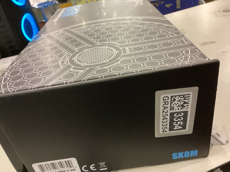 Condition photo showing As Is for Skar Audio SK8M 8" 2-Way Marine Full Range 500 Watt Coaxial Speakers, Pair (White) SK8M White