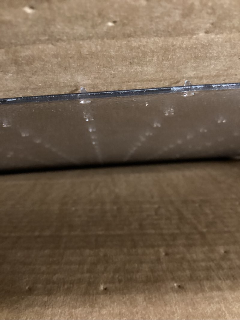 Condition photo showing As Is for floortex® exclusive polycarbonate rectangular chair mat - 35 x 47 for carpets up to 1/2" (pack of 1) 35" x 47" rectangular