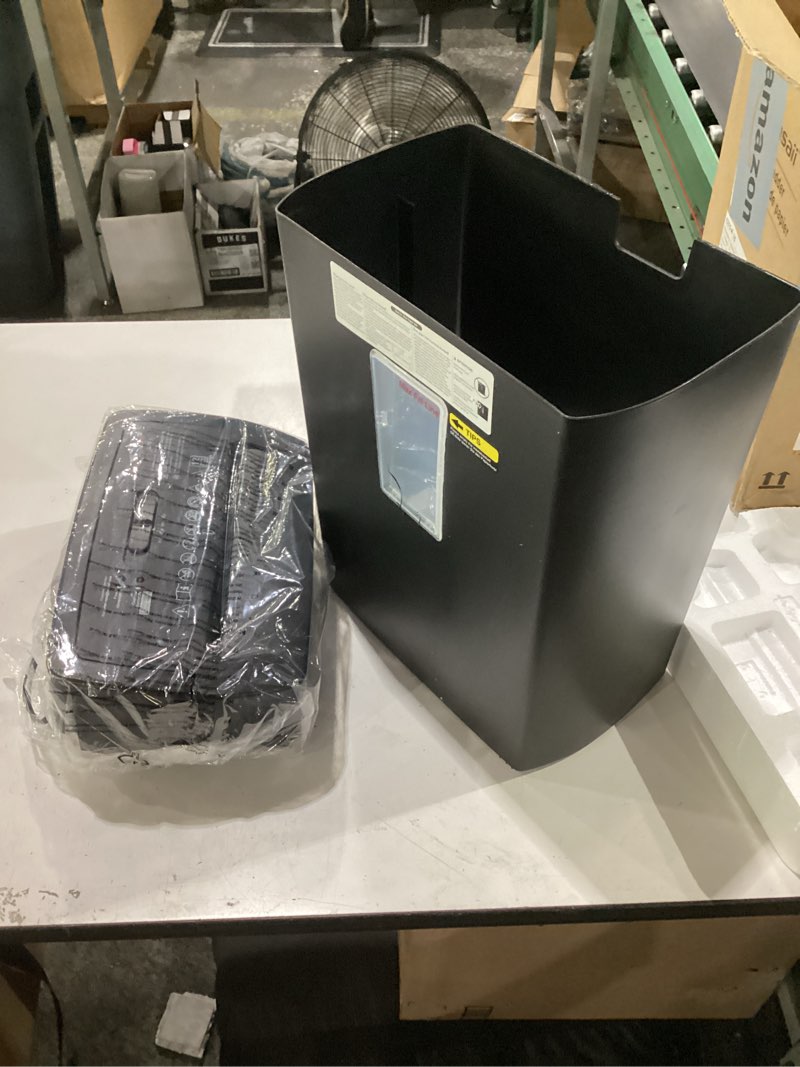 Condition photo showing Good Condition for bonsaii 12-sheet cross cut paper shredder, 5.5 gal home office heavy duty shredder for paper, credit card, mail, staples, with transparent window, high security level p-4 (c275-a) all black large