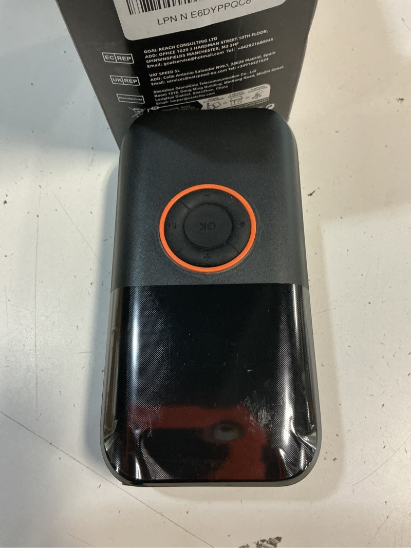 Condition photo showing Good Condition for air pump for car tires, 150psi cordless tire pump, 12v dc & battery dual power, auto shut-off air compressor for car, motorcycle, bike, ball - led light & digital display, car gifts for women men black