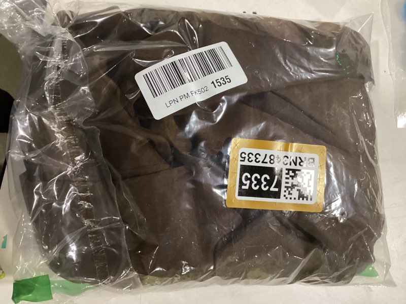 Condition photo showing Good Condition for WPM Coffee Brow Beautiful Elegant Solid Sheer Scarf Valance Topper Long Window Treatment Scarves (Coffee Brown, 38" Inch x 216" Inch)