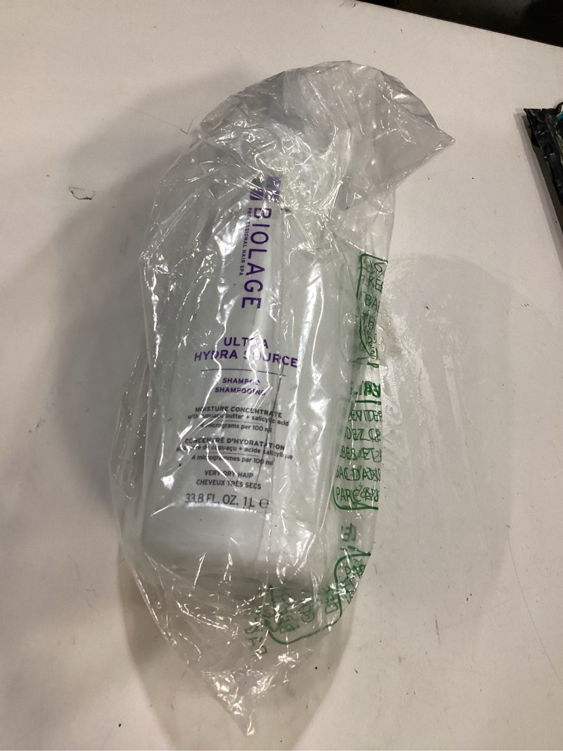 Condition photo showing Good Condition for Biolage Ultra Hydra Source Shampoo - Deeply Moisturizes Very Dry Hair, For Thick, Coarse Hair, Infused with Micro-dosed with Cupuaçu Butter & Salicylic Acid 33.8 Fl Oz (Pack of 1)