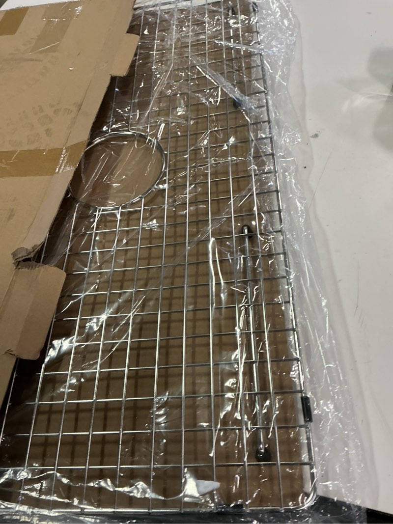Condition photo showing New/Like New for Sink Bottom Grid 29-1/2" X 15-9/16", Centered Drain with Corner Radius 3/8", Sink Protector for Single Bowl Kitchen Sink