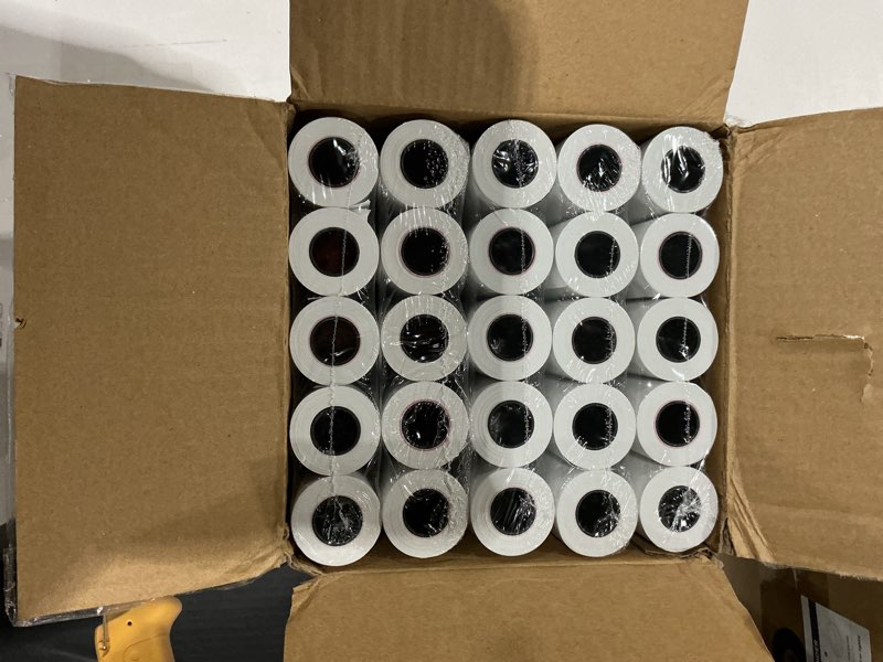 Condition photo showing New/Like New for 2 1/4" x 50' Thermal Paper Rolls (50 Rolls), BPA Free Receipt Paper, 58mm Thermal Receipt Paper Fits Mini POS Thermal Printer, Square Terminal Paper for Small Businesses 2 1/4" x 50 50 Roll
