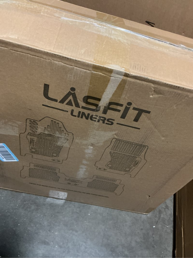 Condition photo showing Good Condition for lasfit floor mats & backrest mats & cargo mat for nissan rogue 2026 2025 2024 2023 2022 2021 (not fit rogue sport), all weather tpe custom fit floor liners car mats accessoires, black 1)for nissan rogue | 2021-2026