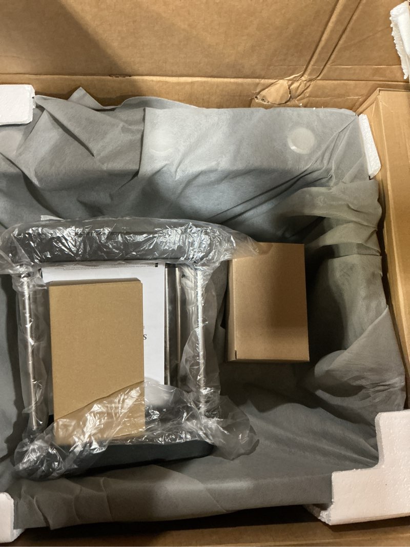 Condition photo showing New/Like New for black kitchen sink with faucet, top mount/drop-in 3 hole single bowl stainless steel sink with cup washer, soap dispenser, drainage kit for bar, kitchen, balcony (19.7 * 17.7in) 19.7*17.7in black