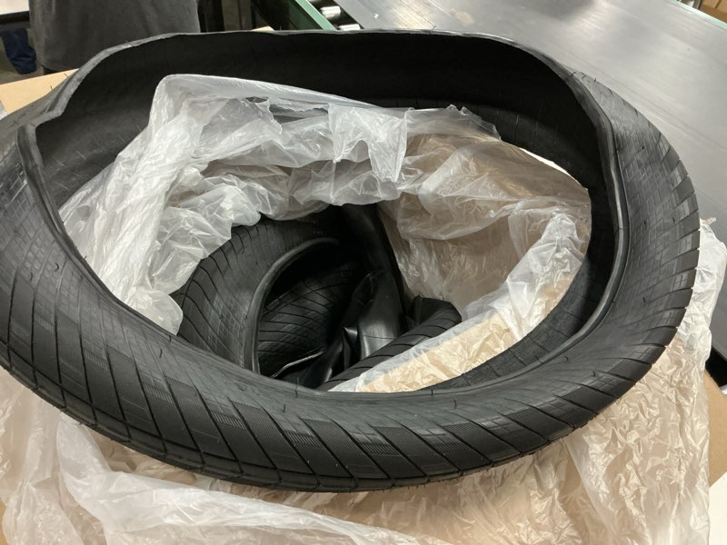 Condition photo showing As Is for yunscm 24" road bike tires 24x3.0/76-507 compatible with 24 x 3.0 24x3 city fat bike bicycle tires (y-669) black(2 tires and 2 tubes)