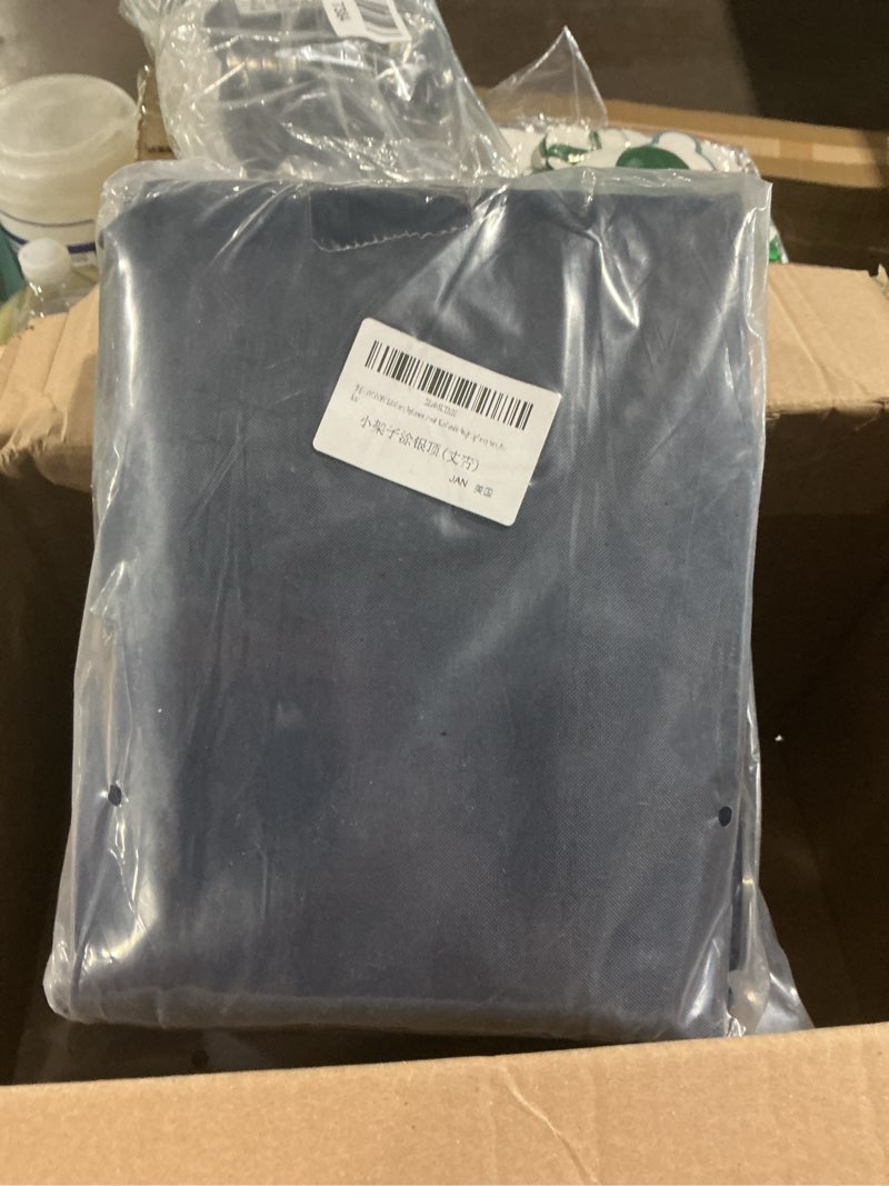 Condition photo showing Good Condition for 10x10 canopy replacement top with air vent silver coated for straight leg canopy frame, (navy blue) 10x10 navy blue