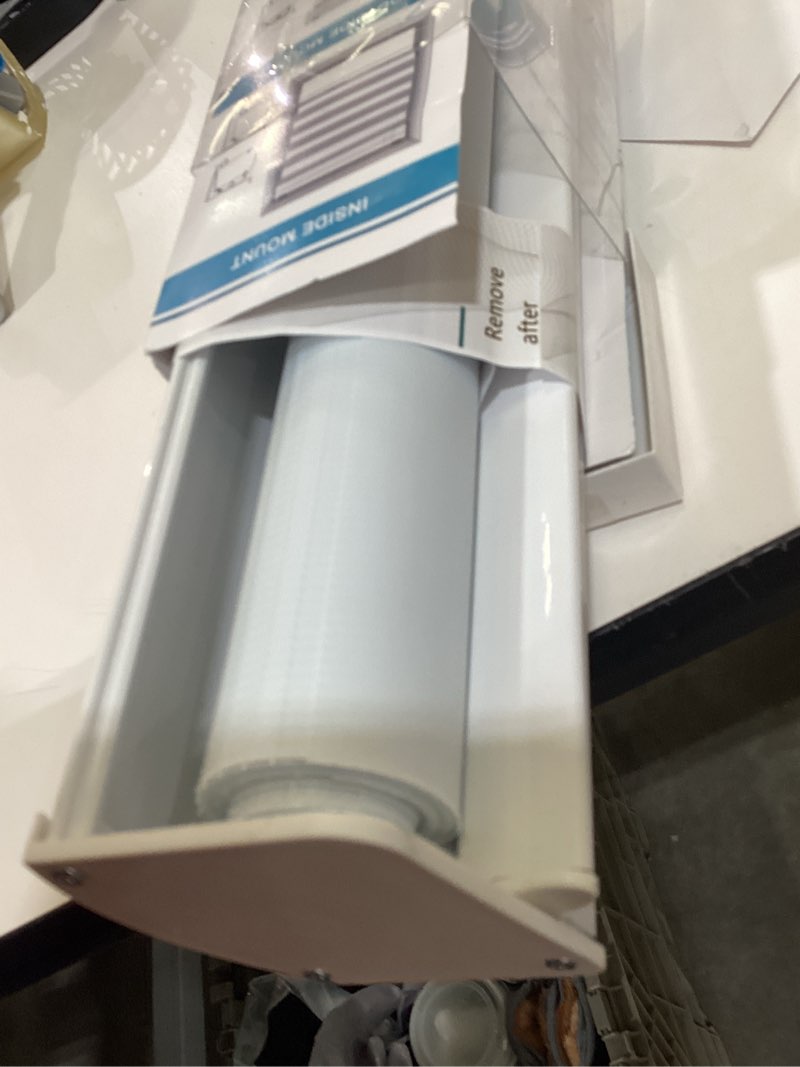 cordless zebra shade light filtering color: white 46*72inch