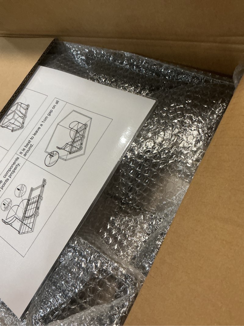 Condition photo showing Good Condition for dual under sink trash can heavy duty pull out trash can under cabinet, fits 2x35qt (7-9 gal) commercial trash cans cabinet trash bin pull out kit requires ? 22''dx 16''wx 17''h, no can (black) black garbage can not included