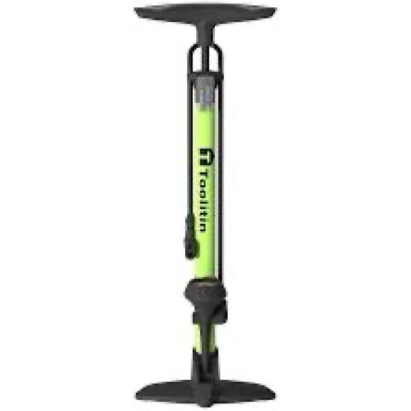 Floor Bike Pump with Pressure Gauge,160 PSI High Pressure,Bicycle Pump Compatible with Presta and Schrader Valve,Bike Air Tire Pump for Road Bike,MTB,Hybrid,Balls