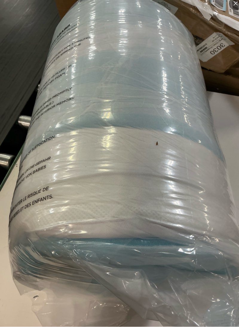 Condition photo showing New/Like New for dual layer 4 inch memory foam mattress topper for pressure relief with 4x support, 2" pillow top full mattress topper 50% viscose made from bamboo plus 2" cooling gel memory foam mattress pad