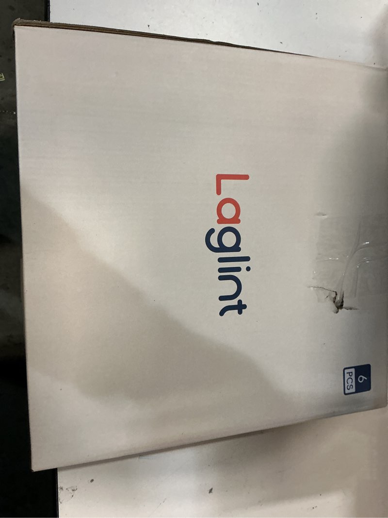 Condition photo showing New/Like New for 10.5 inch Ribbed Dinner Plate Set of 6, Round Opal Glass White Dinnerware Plates, Dishwasher and Microwave Safe Daffodil 10.5 in - Dinner Plate White