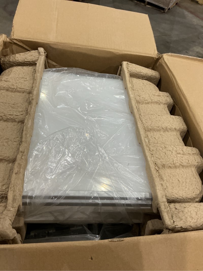 Condition photo showing As Is for consciot bathroom exhaust fan with light, 110/160 cfm adjustable, 0.8/1.0 sone, suitable for mounting hole 11.39 x 10.42 inches, bath ventilation fan with 1500lm led light 3cct selectable & nightlight