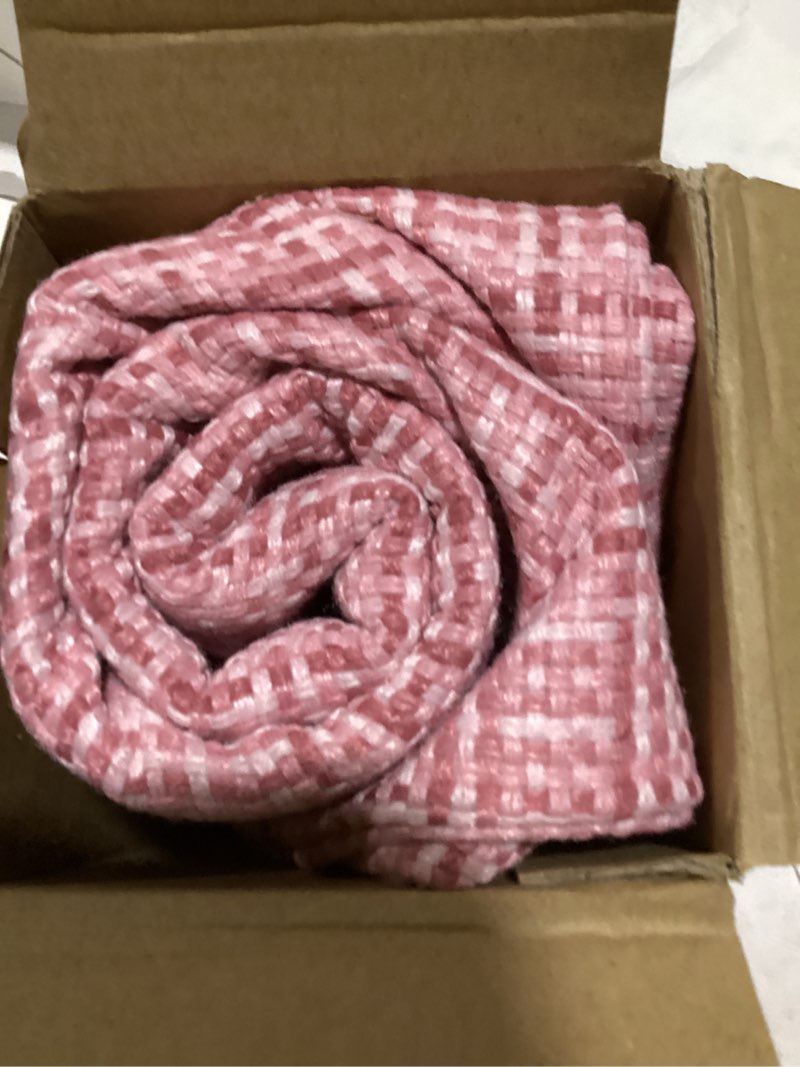 Condition photo showing Good Condition for kevin textile pack of 2 decorative outdoor waterproof throw pillow covers stripe square pillowcases modern cushion cases for gifts patio couch bench 22 x 22 inch pink 22" x 22" (pack of 2) pink