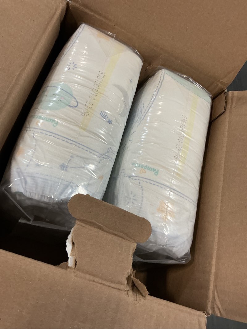 Condition photo showing Good Condition for Pampers ZZZ Overnight Diapers, Size 6 (35+ lbs), 42 Count, Nighttime Protection Disposable Baby Diaper, Night Time Leak and Skin Protection Size 6 42