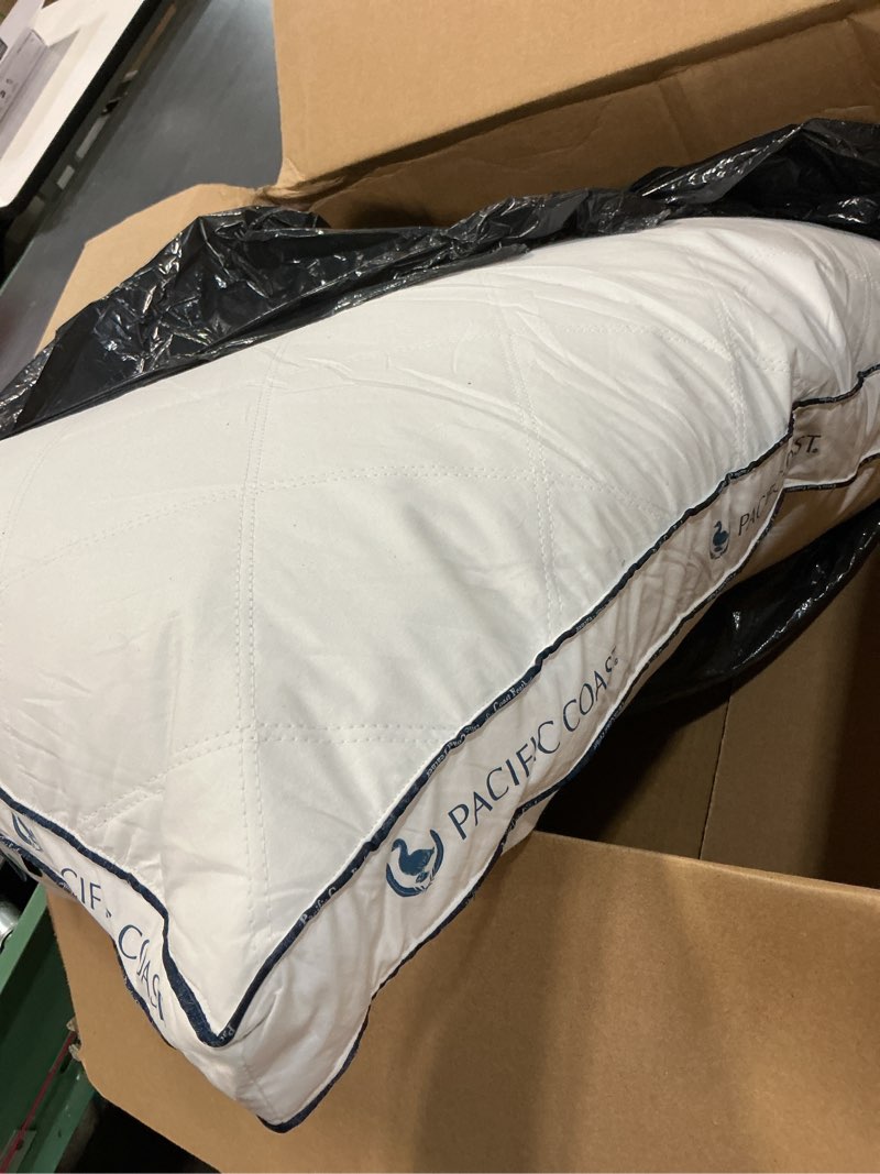 Condition photo showing Good Condition for pacific coast firm bed pillow, luxury hotel collection goose feather and down pillow for sleeping, standard size with gusset design, oeko-tex certified, supportive for side and back sleepers standard (pack of 1)