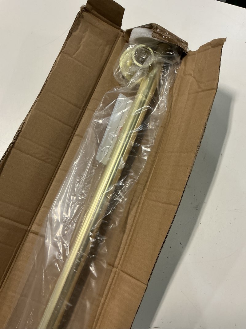 Condition photo showing Good Condition for briofox industrial shower curtain rod - rustproof non-slip 43-72 inches tension curtain rod for window or bathroom, light gold