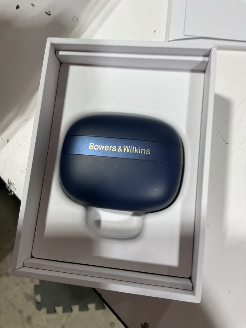 Condition photo showing New/Like New for bowers & wilkins pi8 wireless bluetooth earbuds (midnight blue), in-ear bluetooth earphones with qualcomm & aptx lossless, active noise cancelling earbuds, 3 built-in mics, 15-min quick charging