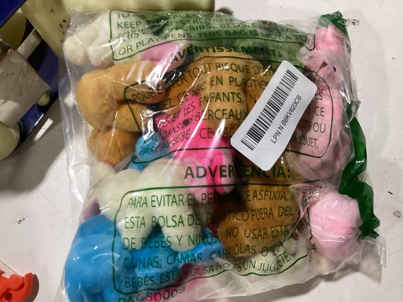 Condition photo showing Good Condition for elcoho 18 pack easter plush bunnies stuffed bunny plush toys easter baskets filler stuffers easter gift plush bunny animals