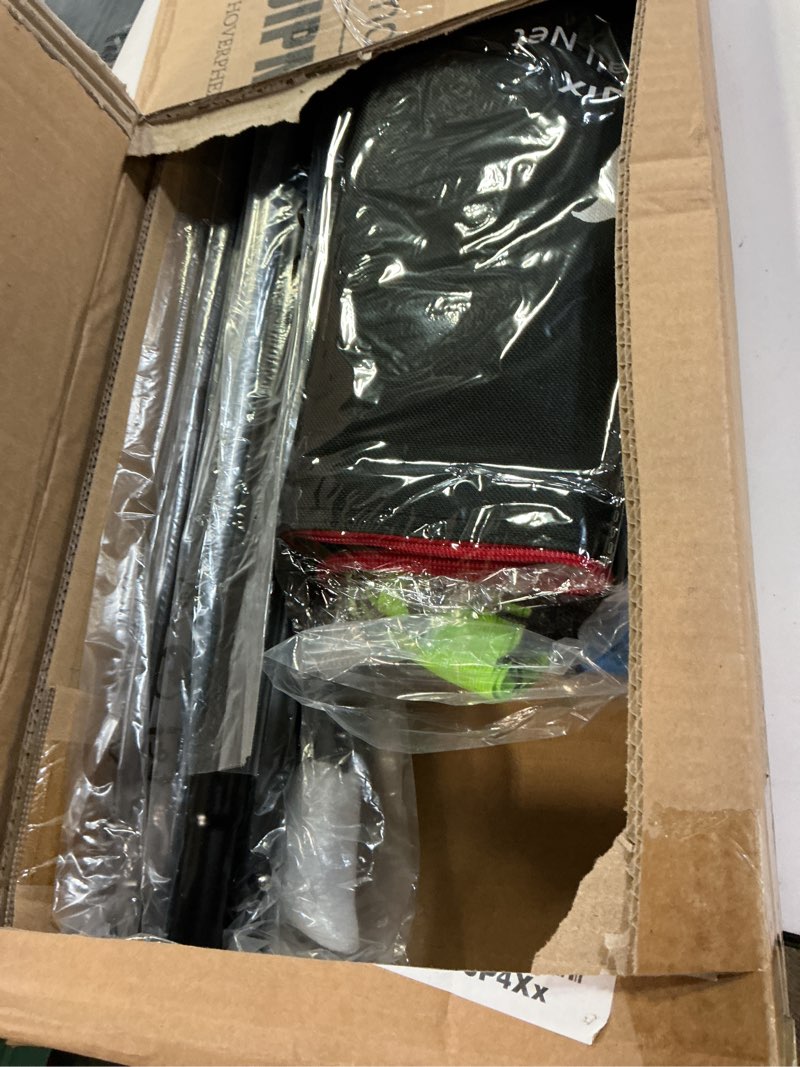 Condition photo showing Good Condition for portable pickleball net, regulation size 22ft and 11ft half court 2-in-1 pickle ball net with 2 pickleballs and carry bag for driveway, backyard, street, weather resistance steady steel frame pickleball net half and full court