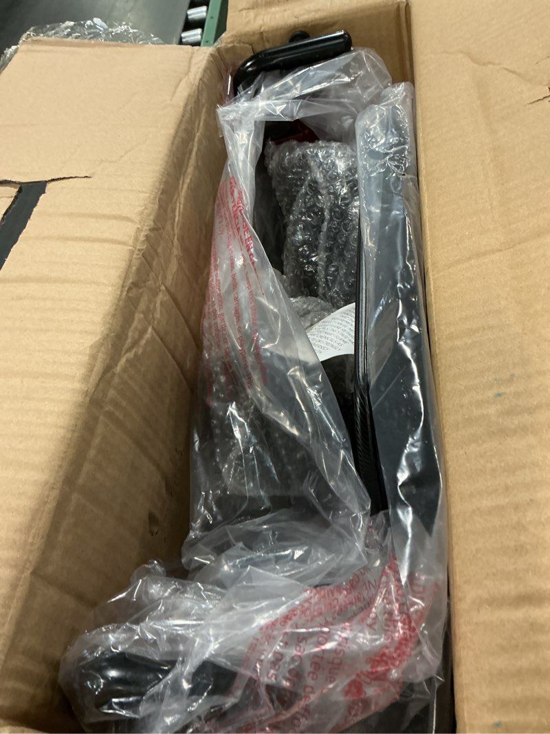 Condition photo showing As Is for Medline Steel Rollator Walker with Seat, Burgundy, 350 lb. Weight Capacity, 6” Wheels, Foldable, Hei