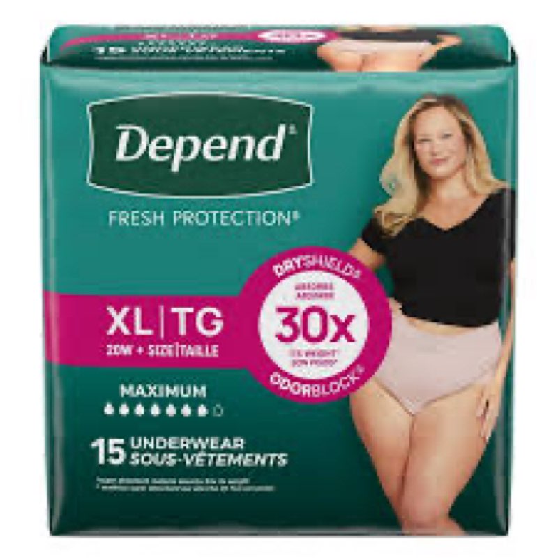 (Similar to Stock Photo) Depend Fresh Protection M/M Size 8-16 15 Count.