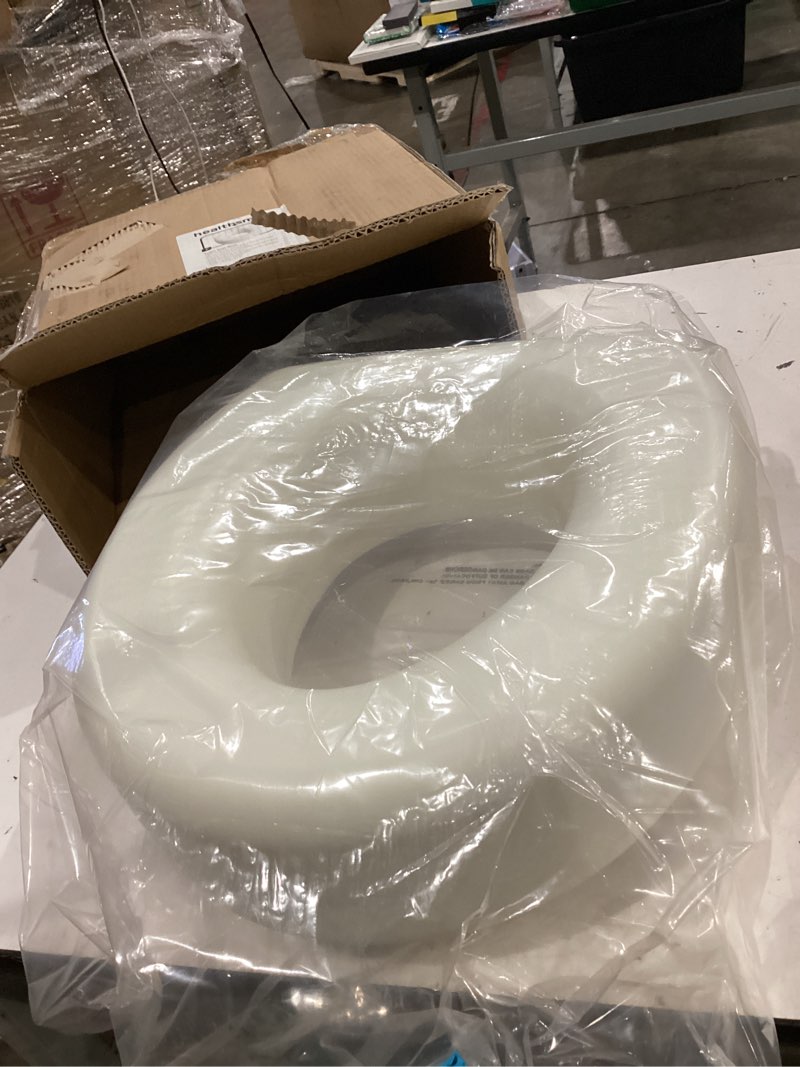 Condition photo showing Good Condition for healthsmart enhanced comfort 5" raised (round) toilet seat risers for seniors 5 slip resistant pads fsa/hsa eligible padded toilet seat elevation 15.7 x 15.2 x 6.1