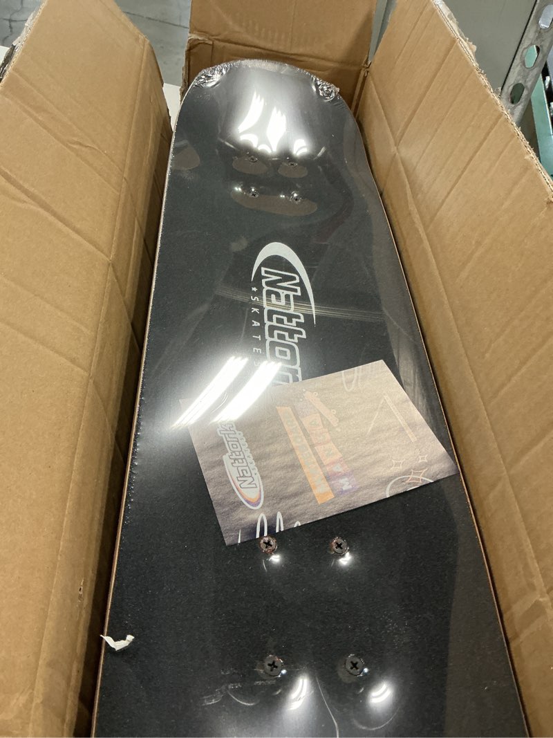 Condition photo showing Good Condition for Nattork 31 Inch Complete Skateboard, Standard Skateboards for Beginners, Wood 9 Layer Canadian Maple Trick Skate Boards for Boys Girls Youth Teens Adults Stickers