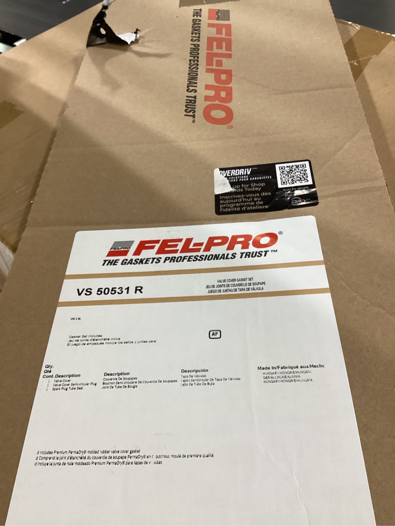 Condition photo showing New/Like New for fel-pro vs 50531 r valve cover gasket set